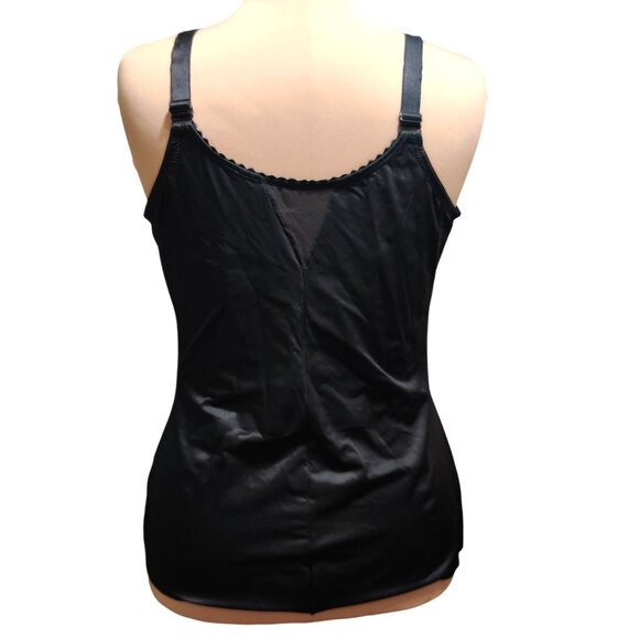 Ruby Ribbon 44 Womens Shapewear Tank Top Black Cami Bra 3012 Full Support Base - Picture 3 of 12